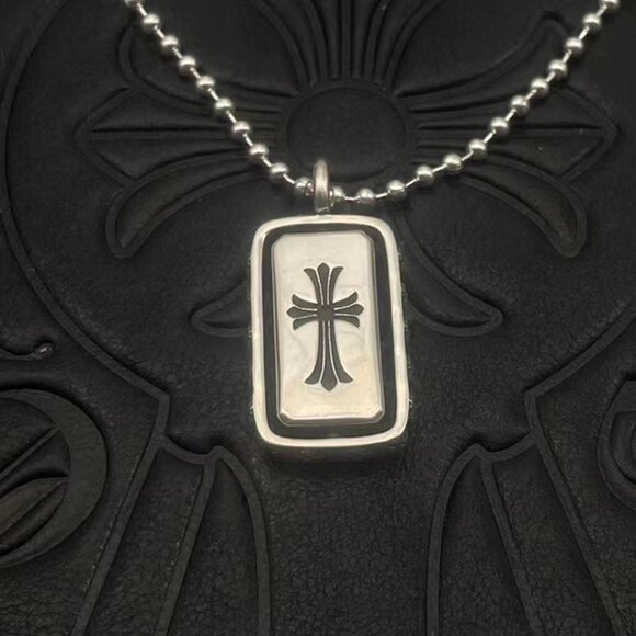 Chrome Heart Rotating Holy Sword Cross Necklace - Picture 2 of 5